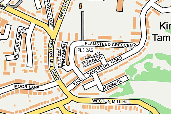 PL5 2AS map - OS OpenMap – Local (Ordnance Survey)