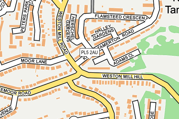 PL5 2AU map - OS OpenMap – Local (Ordnance Survey)