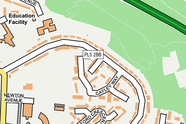 PL5 2BB map - OS OpenMap – Local (Ordnance Survey)