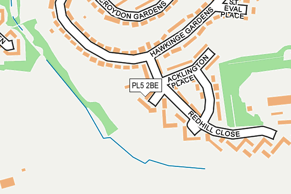 PL5 2BE map - OS OpenMap – Local (Ordnance Survey)