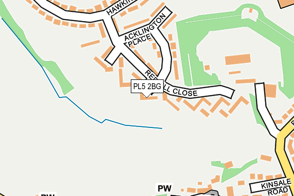 PL5 2BG map - OS OpenMap – Local (Ordnance Survey)