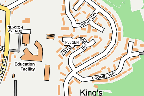 PL5 2BN map - OS OpenMap – Local (Ordnance Survey)