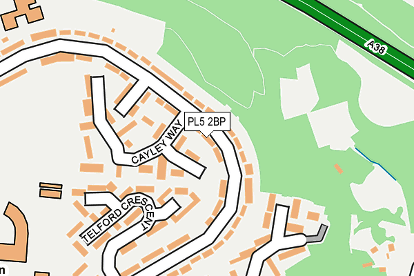 PL5 2BP map - OS OpenMap – Local (Ordnance Survey)