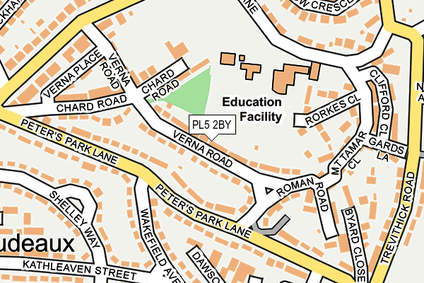 PL5 2BY map - OS OpenMap – Local (Ordnance Survey)