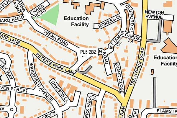 PL5 2BZ map - OS OpenMap – Local (Ordnance Survey)