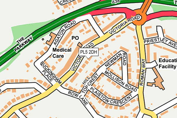 PL5 2DH map - OS OpenMap – Local (Ordnance Survey)