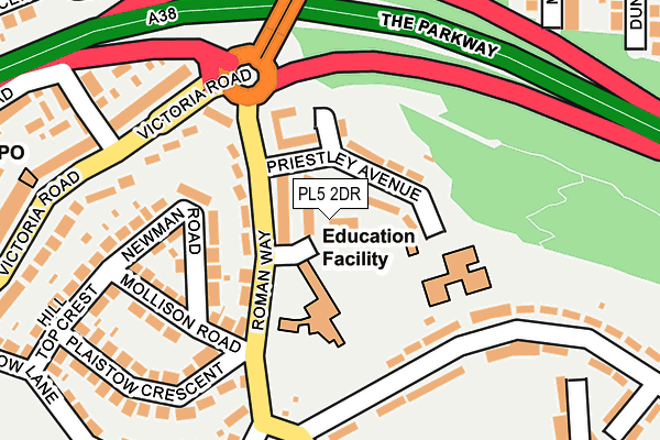 PL5 2DR map - OS OpenMap – Local (Ordnance Survey)