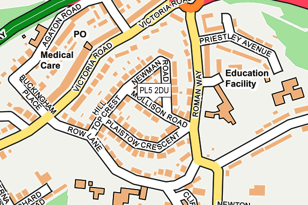 PL5 2DU map - OS OpenMap – Local (Ordnance Survey)