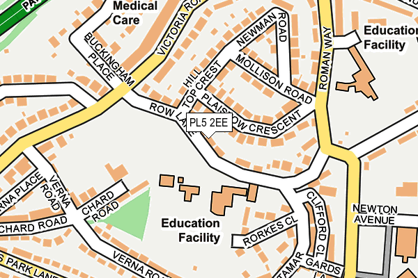 PL5 2EE map - OS OpenMap – Local (Ordnance Survey)