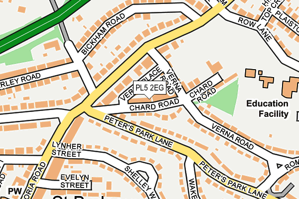 PL5 2EG map - OS OpenMap – Local (Ordnance Survey)