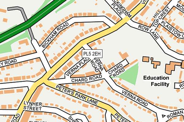 PL5 2EH map - OS OpenMap – Local (Ordnance Survey)