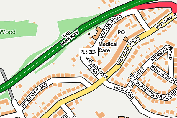 PL5 2EN map - OS OpenMap – Local (Ordnance Survey)
