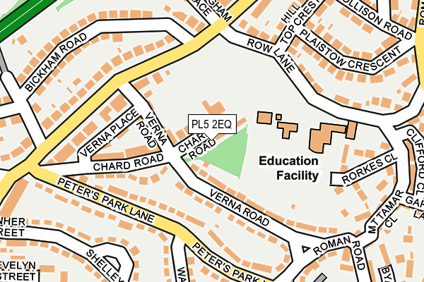 PL5 2EQ map - OS OpenMap – Local (Ordnance Survey)