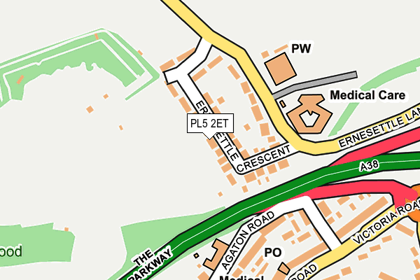 PL5 2ET map - OS OpenMap – Local (Ordnance Survey)