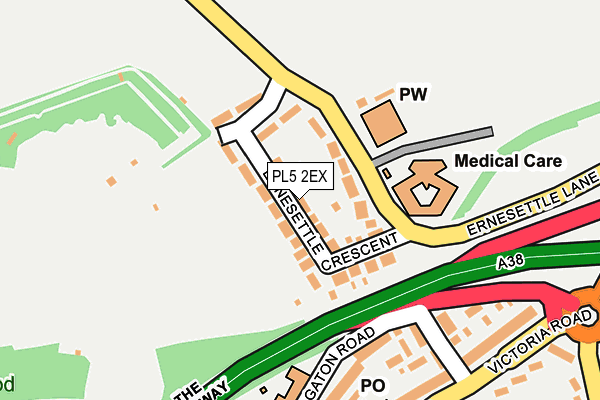 PL5 2EX map - OS OpenMap – Local (Ordnance Survey)
