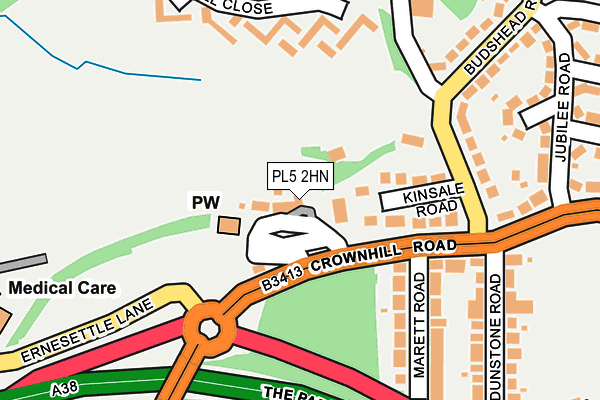 PL5 2HN map - OS OpenMap – Local (Ordnance Survey)