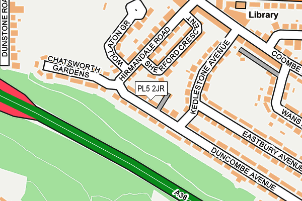 PL5 2JR map - OS OpenMap – Local (Ordnance Survey)