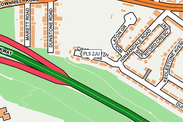 PL5 2JU map - OS OpenMap – Local (Ordnance Survey)