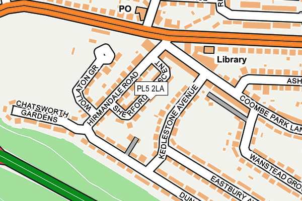 PL5 2LA map - OS OpenMap – Local (Ordnance Survey)