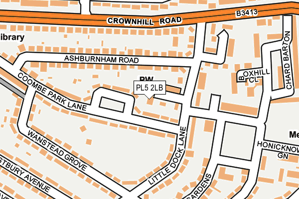 PL5 2LB map - OS OpenMap – Local (Ordnance Survey)