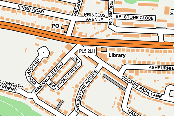 PL5 2LH map - OS OpenMap – Local (Ordnance Survey)