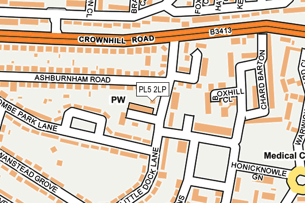 PL5 2LP map - OS OpenMap – Local (Ordnance Survey)