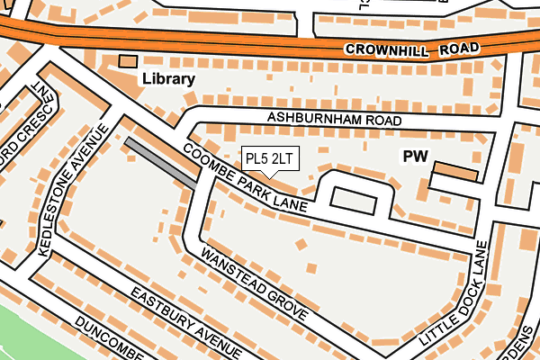 PL5 2LT map - OS OpenMap – Local (Ordnance Survey)