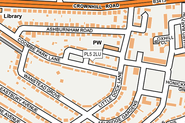 PL5 2LU map - OS OpenMap – Local (Ordnance Survey)