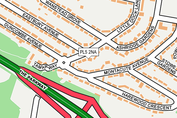 PL5 2NA map - OS OpenMap – Local (Ordnance Survey)