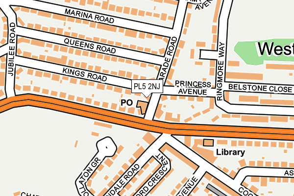 PL5 2NJ map - OS OpenMap – Local (Ordnance Survey)