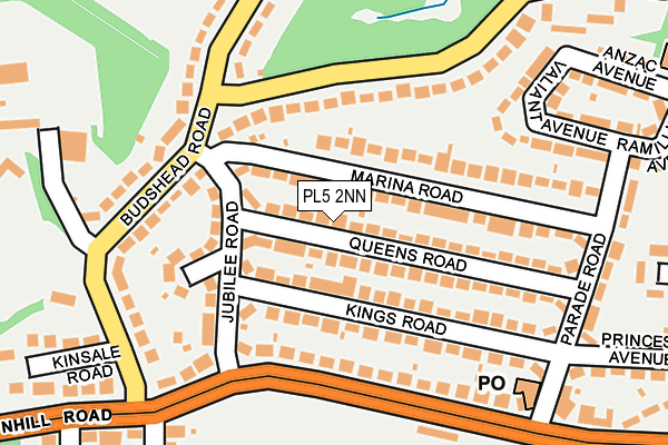 PL5 2NN map - OS OpenMap – Local (Ordnance Survey)