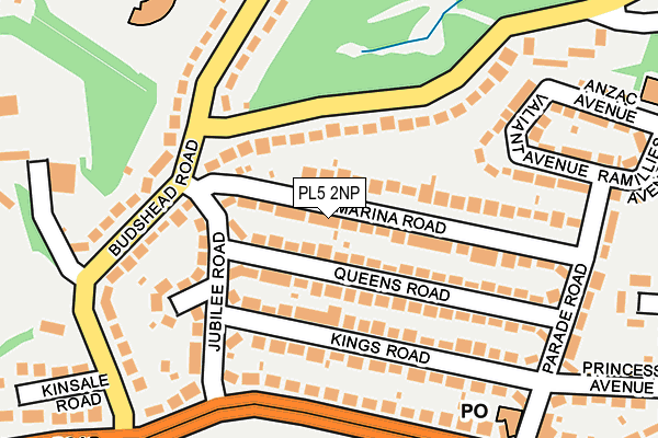 PL5 2NP map - OS OpenMap – Local (Ordnance Survey)