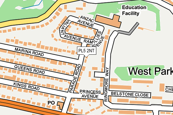 PL5 2NT map - OS OpenMap – Local (Ordnance Survey)