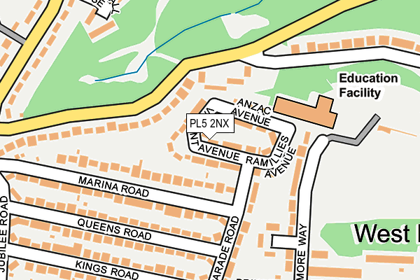 PL5 2NX map - OS OpenMap – Local (Ordnance Survey)