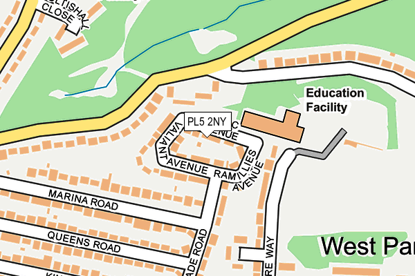 PL5 2NY map - OS OpenMap – Local (Ordnance Survey)