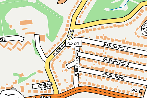 PL5 2PH map - OS OpenMap – Local (Ordnance Survey)