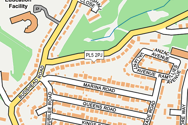 PL5 2PJ map - OS OpenMap – Local (Ordnance Survey)