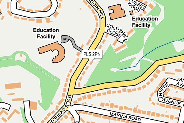 PL5 2PN map - OS OpenMap – Local (Ordnance Survey)