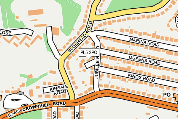 PL5 2PQ map - OS OpenMap – Local (Ordnance Survey)