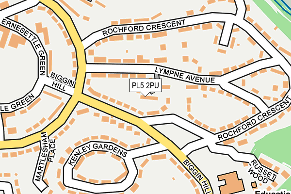 PL5 2PU map - OS OpenMap – Local (Ordnance Survey)