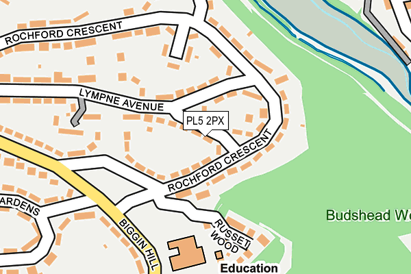 PL5 2PX map - OS OpenMap – Local (Ordnance Survey)