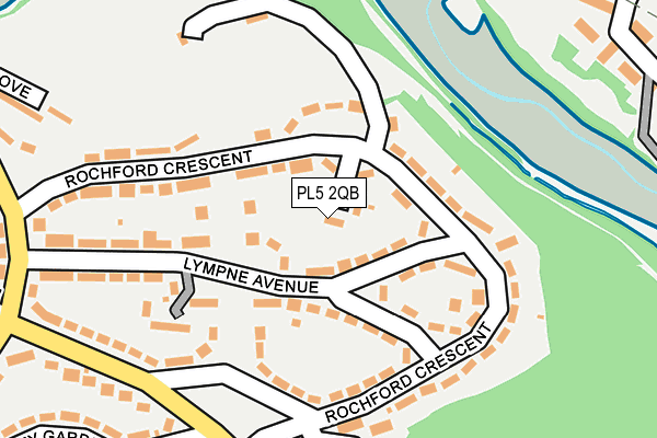 PL5 2QB map - OS OpenMap – Local (Ordnance Survey)