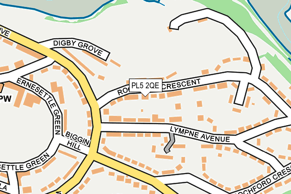 PL5 2QE map - OS OpenMap – Local (Ordnance Survey)