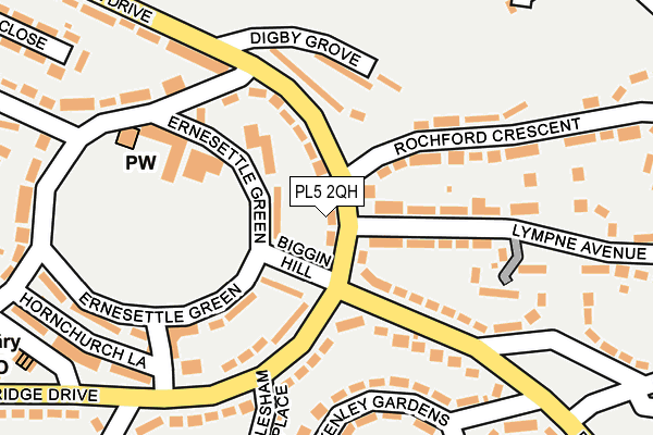 PL5 2QH map - OS OpenMap – Local (Ordnance Survey)
