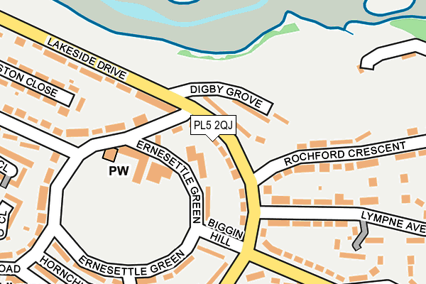 PL5 2QJ map - OS OpenMap – Local (Ordnance Survey)