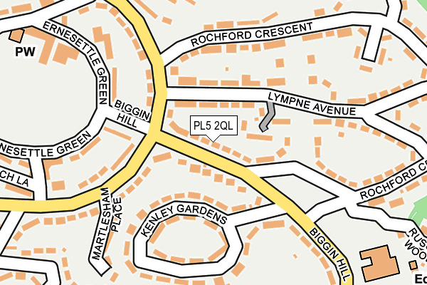 PL5 2QL map - OS OpenMap – Local (Ordnance Survey)