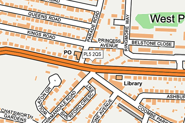 PL5 2QS map - OS OpenMap – Local (Ordnance Survey)