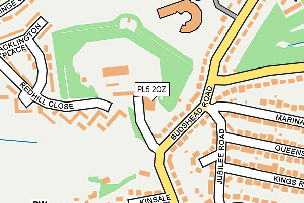 PL5 2QZ map - OS OpenMap – Local (Ordnance Survey)