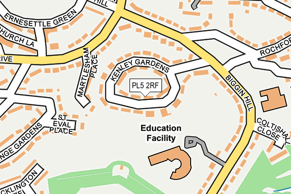 PL5 2RF map - OS OpenMap – Local (Ordnance Survey)