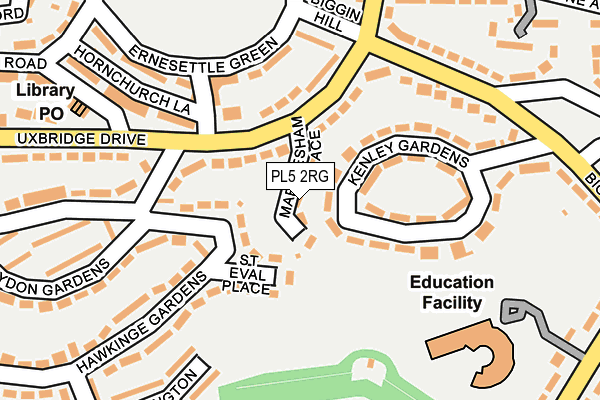 PL5 2RG map - OS OpenMap – Local (Ordnance Survey)